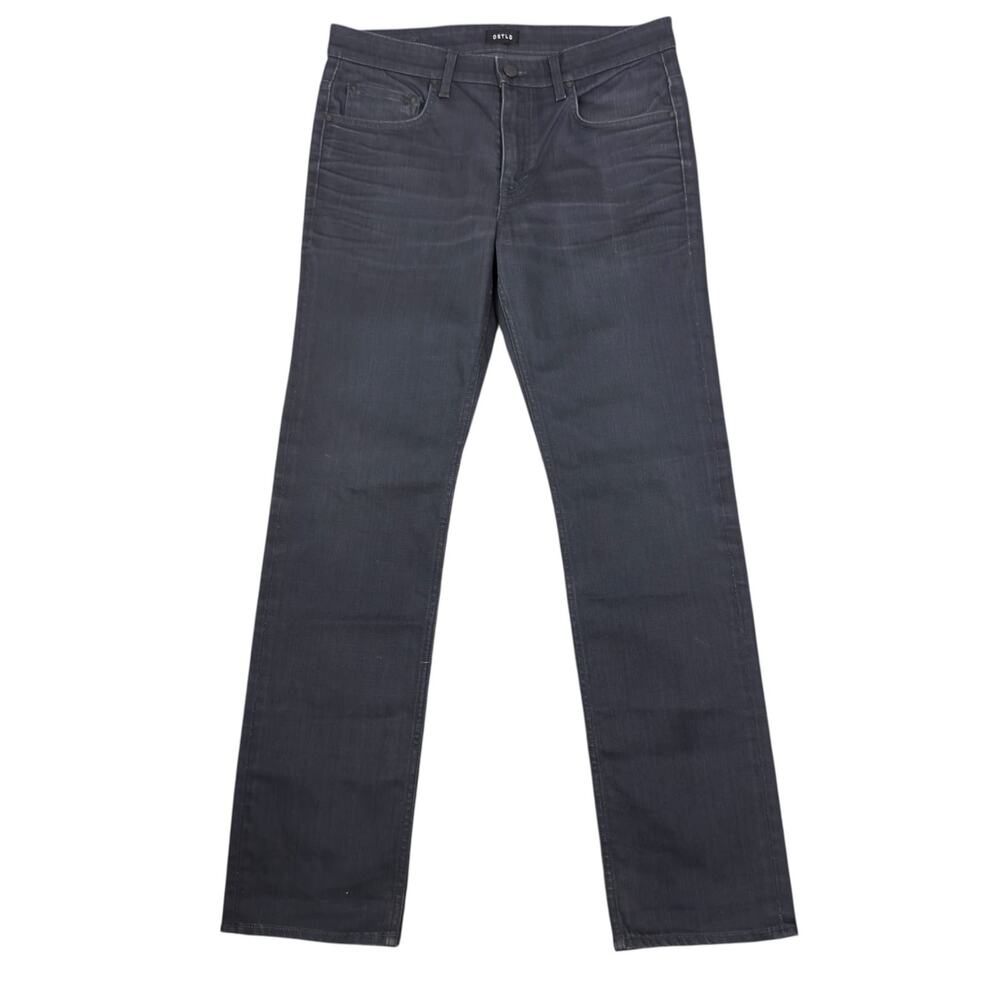 DSTLD Straight Leg Slim Fit Black Denim Jeans Mens 34x34
